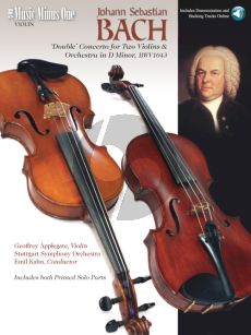 Bach Concerto D-Minor BWV 1043 2 Violins-Orchestra (Bk-2 Cd DeLuxe Set with Slower Tempo Practice Version) (MMO) (with 2 Solo Parts)