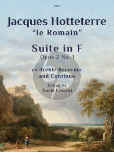 Hotteterre Suite F-major Op.2 No.1 Treble Recorder and Bc (Edited by David Lasocki)