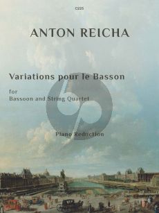 Reicha Variations Bassoon-String Quartet Edition for Bassoon and Piano