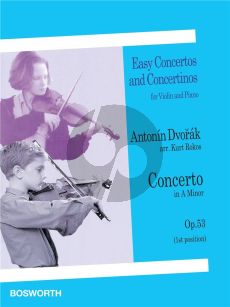 Dvorak Concerto Op.53 Arranged in 1st position by Kurt Rokos for Violin and Piano.