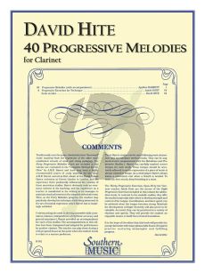 40 Progressive Melodies for Clarinet (edited by David Hite)