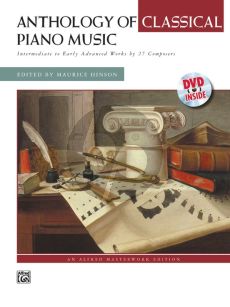 Album Anthology Classical Piano Music Book with DVD with Performance Practices in Classical Piano Music (Edited by Maurice Hinson) (Intermediate to Early Advanced Works by 27 Composers)