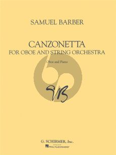 Barber Canzonetta Op.48 Oboe-Piano