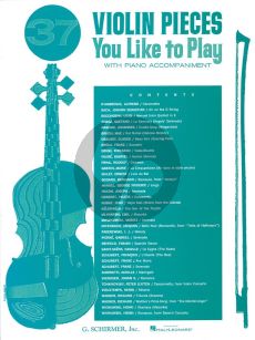 37 Pieces You Like to Play for Violin and Piano