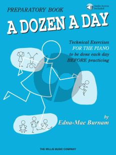 Burnam A Dozen a Day Preparatory Book for Piano Book with Audio Online