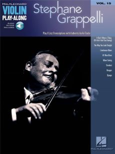 Stephane Grapelli Violin - Book with Audio Online (Hal Leonard Violin Play-Along vol.15)