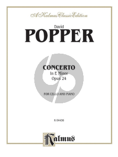 Popper Concerto e-minor Op.24 Violoncello-Orchestra (piano red.)