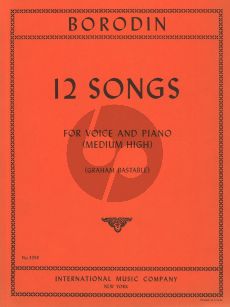 Borodin 12 Songs for Voice and Piano (Medium High)