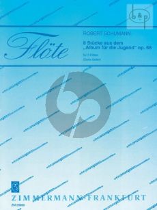 8 Stucke aus dem Album fur die Jugend Op.68 (3 Flutes) (Score/Parts)