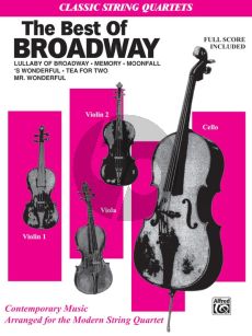 The Best in Broadway for String Quartet (Score/Parts)