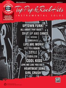 Top Pop & Rock Instrumental Solos Alto Sax. (Bk-Cd)