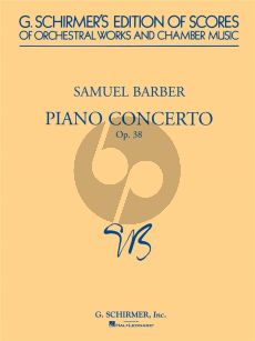 Barber Piano Concerto Op.38 Study Score