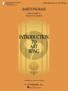 Introduction to Art Song for Baritone/Bass (Book with Audio online)