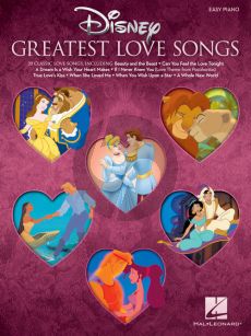 Disney Greatest Love Songs Easy Piano