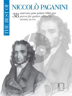 The Best of Niccolò Paganini (38 Morceuax) Guitar (ed. Frederic Zagante)