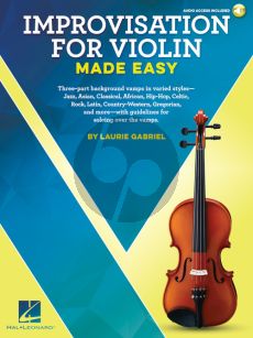 Gabriel Improvisation for Violin Made Easy (Book with Audio online)