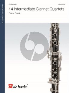 Proust 14 Intermediate Clarinet Quartets (Score/Parts)