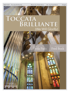 Paris Toccata Brillante (based on “We Will Glorify”) Organ