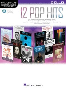 12 Pop Hits Instrumental Play-Along Cello (Book with Audio online)