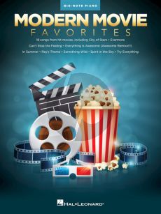 Modern Movie Favorites Big-Note Piano