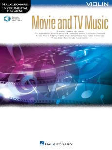 Movie and TV Music for Violin (Instrumental Play-Along) (Book with Audio online)