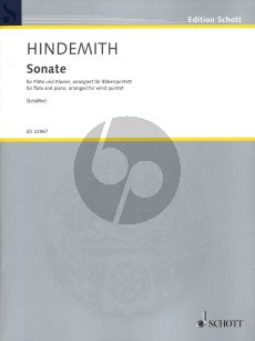 Hindemith Sonate for flute and piano arranged for Wind Quintet