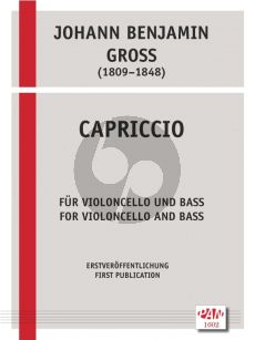 Gross Capriccio Op.6 Violoncello und Kontrabass (2 Spielpartiture)