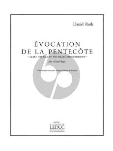 Roth Evocation de la Pentecote pour Orgue