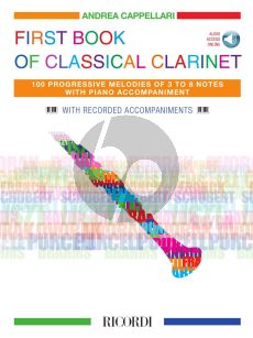 Cappellari First Book of Classical Clarinet with Piano (Book with Audio online)