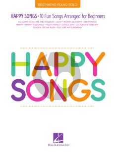 Happy Songs for Piano (10 Fun Songs arranged for Beginners)