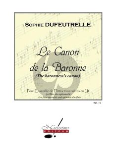 Dufeutrelle Canon De La Baronne for Flute Ensemble (C) (Score)