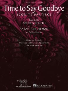 Sartori, Francesco, Quarantotto, Lucio, Peterson, Frank Con te partiro  (Time to say goodbye) Piano/Vocal/Guitar Duet Andrea Bocelli and Sarah Brightman