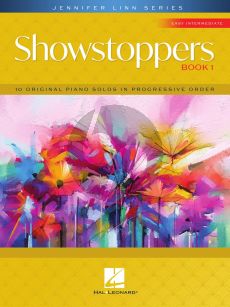 Linn Showstoppers Book 1 Piano solo (10 original easy intermediate-level piano solos in progressive order)