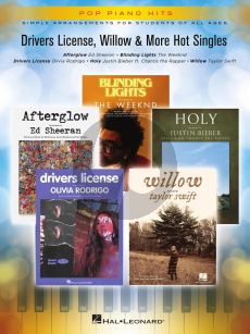 Drivers License, Willow & More Hot Singles Piano (Pop Piano Hits Series)