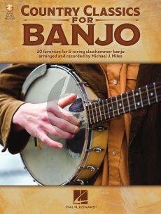 Country Classics for Banjo (Book with Audio online) (arr. Michael J. Miles)