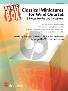 Classical Miniatures for Wind Quartet (Score/Parts) (arr. Werner Heckmann)