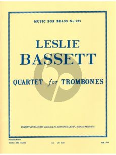 Bassett Quartet for 4 Trombones (Score/Parts)