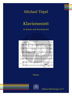 Topel Klaviersextett für Klavier und Streichquintett (Partitur und Stimmen)