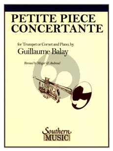 Balay Petite Piece Concertante Trumpet and Piano (edited by Georges C. Mager)