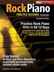 Gordon Rock Piano Practice Sessions Vol.1 In All 12 Keys Book/Downloadable mp3 files