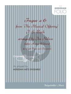 Bach Fugue a 6 from the Musical Offering Brass Ensemble and Percussion (Score/Parts) (arr. Jon Nelson)