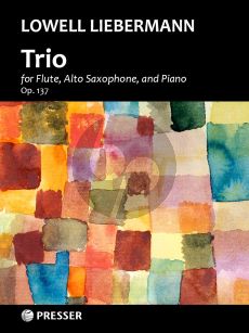 Liebermann Trio Op. 137 for Flute-Alto Saxophone and Piano (Score/Parts)