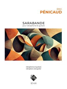 Penicaud Sarabande Vibraphone and Guitar