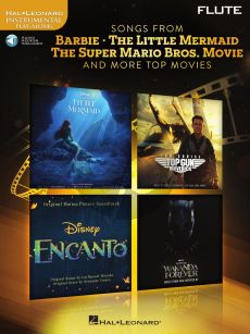 Songs from Barbie, The Little Mermaid, The Super Mario Bros. Movie, and More Top Movies for Flute (Book with Audio online) (Hal Leonard Instrumental Play-Along)