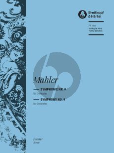 Mahler Symphonie No. 9 Orchester Partitur (herausgegeben von Christian Rudolf Riedel)