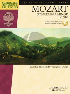 Mozart Sonata a-minor KV 310 Piano solo (Book with Audio online) (edited by Alexandre Dossin)