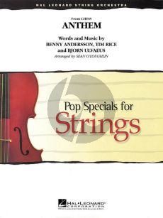 Rice Andersson Ulvaeus Anthem from Chess Pop Specials for Strings Score and Parts (Arranged by Sean O'Loughlin)