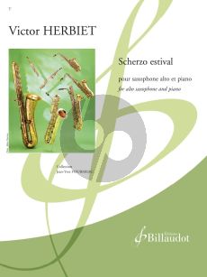 Herbiet Scherzo Estival for Alto Saxophone and Piano