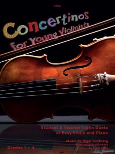 Goldberg Concertinos for Young Violinists for Violin and Piano (Student Violin part with either teacher (as violin duets) or with piano accompaniment) (Grades 1 - 4)