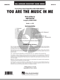 You Are The Music In Me (from High School Musical 2) - Full Score